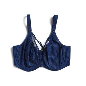 ELOMI LINGERIE Lapis Full Figure Brianna Underwire Plunge Bra